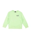 Ea7 Babies'  Toddler Boy Sweatshirt Light Green Size 4 Cotton, Elastane