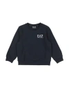 Ea7 Toddler Boy Sweatshirt Midnight Blue Size 4 Cotton, Elastane In Blue