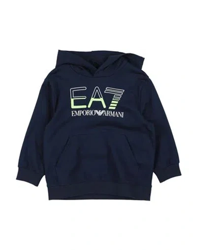 Ea7 Babies'  Toddler Boy Sweatshirt Midnight Blue Size 4 Cotton, Elastane