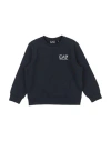 Ea7 Toddler Boy Sweatshirt Midnight Blue Size 4 Cotton, Elastane In Blue