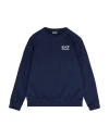 Ea7 Babies'  Toddler Boy Sweatshirt Navy Size 4 Cotton, Elastane In Blue