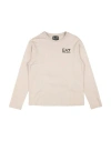 Ea7 Babies'  Toddler Boy T-shirt Beige Size 6 Cotton In Neutral