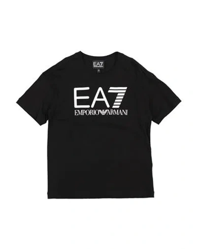 Ea7 Babies'  Toddler Boy T-shirt Black Size 4 Cotton