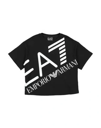 Ea7 Babies'  Toddler Boy T-shirt Black Size 4 Cotton