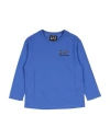 Ea7 Toddler Boy T-shirt Light Blue Size 6 Cotton In Blue