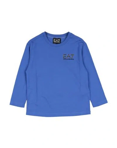 Ea7 Babies'  Toddler Boy T-shirt Light Blue Size 6 Cotton
