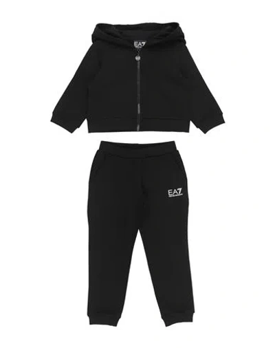 Ea7 Babies'  Toddler Boy Tracksuit Black Size 6 Cotton, Elastane