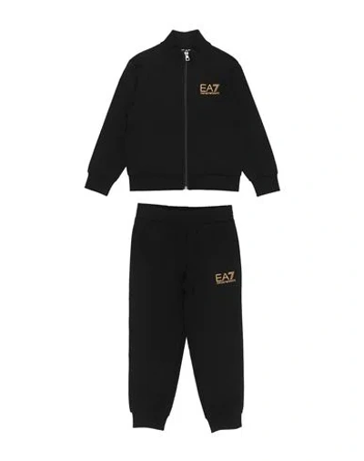 Ea7 Babies'  Toddler Boy Tracksuit Black Size 6 Cotton, Elastane