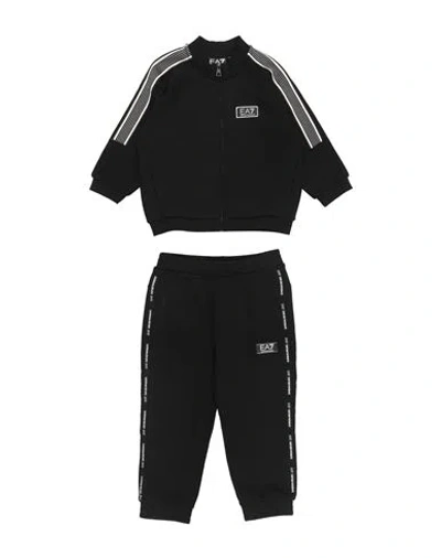 Ea7 Babies'  Toddler Boy Tracksuit Black Size 6 Cotton, Polyester, Elastane