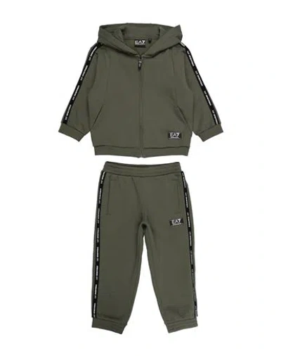 Ea7 Babies'  Toddler Boy Tracksuit Military Green Size 6 Cotton, Polyester, Elastane