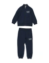 Ea7 Toddler Boy Tracksuit Navy Size 6 Cotton, Elastane In Blue