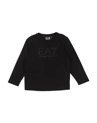 Ea7 Babies'  Toddler Boy T-shirt Black Size 6 Cotton