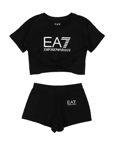 Ea7 Babies'  Toddler Girl Co-ord Black Size 6 Cotton