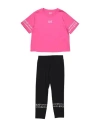Ea7 Babies'  Toddler Girl Co-ord Fuchsia Size 6 Cotton In Pink
