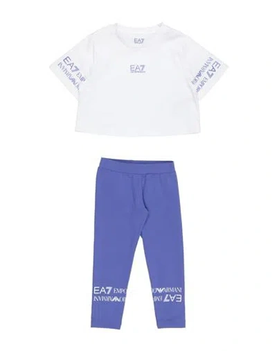 Ea7 Toddler Girl Co-ord Purple Size 6 Cotton In Purple