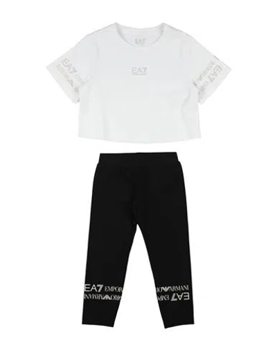 Ea7 Babies'  Toddler Girl Co-ord White Size 6 Cotton