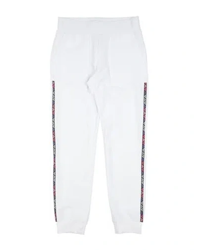 Ea7 Babies'  Toddler Girl Pants White Size 4 Cotton, Elastane