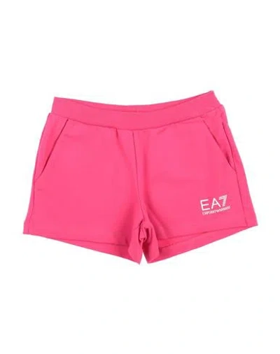 Ea7 Babies'  Toddler Girl Shorts & Bermuda Shorts Fuchsia Size 6 Cotton, Elastane In Pink