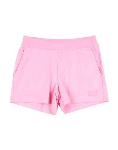 Ea7 Babies'  Toddler Girl Shorts & Bermuda Shorts Pink Size 4 Cotton, Elastane