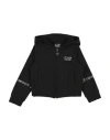 Ea7 Toddler Girl Sweatshirt Black Size 6 Cotton, Polyester, Elastane In Black