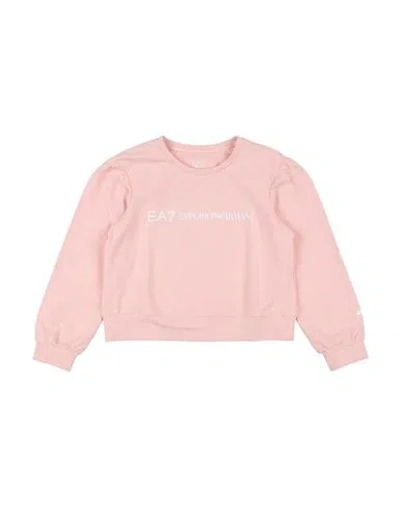 Ea7 Babies'  Toddler Girl Sweatshirt Blush Size 6 Cotton, Elastane In Pink