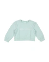 Ea7 Babies'  Toddler Girl Sweatshirt Light Green Size 6 Cotton, Elastane