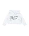 Ea7 Toddler Girl Sweatshirt White Size 6 Cotton, Elastane In White