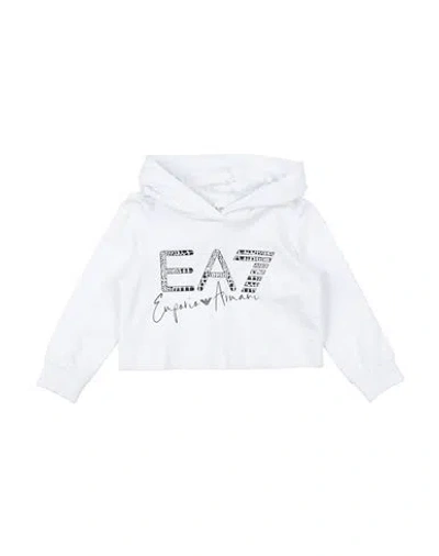 Ea7 Babies'  Toddler Girl Sweatshirt White Size 6 Cotton, Elastane