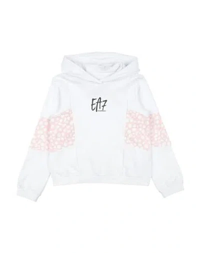 Ea7 Babies'  Toddler Girl Sweatshirt White Size 6 Cotton, Elastane