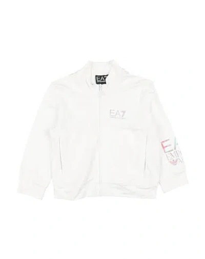 Ea7 Babies'  Toddler Girl Sweatshirt White Size 6 Viscose, Elastane
