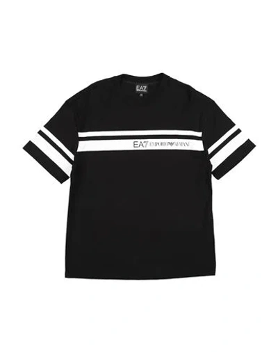 Ea7 Babies'  Toddler Girl T-shirt Black Size 6 Cotton