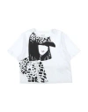 Ea7 Toddler Girl T-shirt White Size 6 Cotton, Modal, Elastane In White