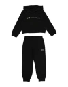 Ea7 Toddler Girl Tracksuit Black Size 4 Cotton, Elastane In Black