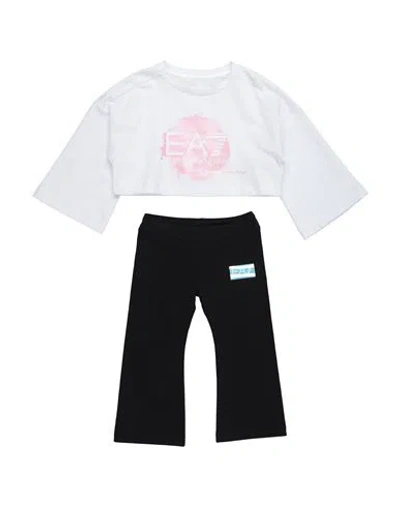Ea7 Babies'  Toddler Girl Tracksuit Ivory Size 6 Cotton, Elastane In White