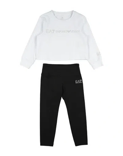 Ea7 Babies'  Toddler Girl Tracksuit White Size 6 Cotton, Elastane
