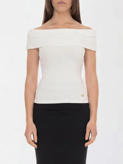Ea7 T-shirt Woman In White