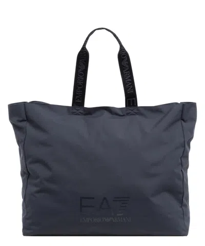 Ea7 Tote Bag In Blue