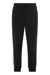 Ea7 Emporio Armani Track Pants In Cotton In Black