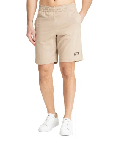 Ea7 Track Shorts In Beige