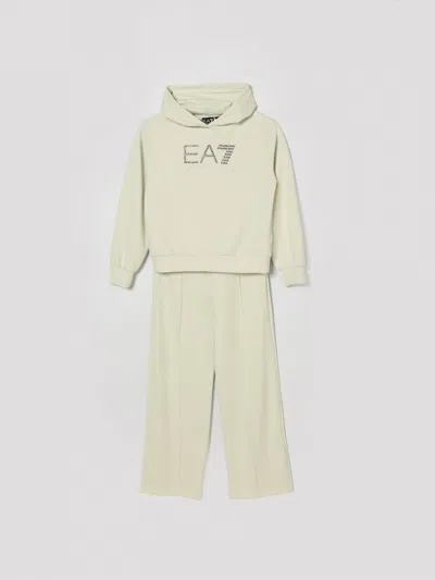 Ea7 Tracksuit Kids In Neutral