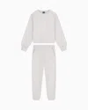 Ea7 Tracksuit Regular Fit Cotton Jersey With Studs In Grey