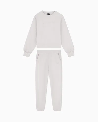 Ea7 Tracksuit Regular Fit Cotton Jersey With Studs In Grey