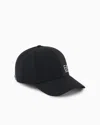 Ea7 Train Core Cotton Baseball Cap In Black