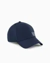 Ea7 Train Core Cotton Baseball Cap In Navy Blue