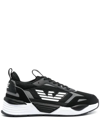 Ea7 Training Casual Sporty Sneaker In Black
