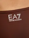Ea7 Triangle Logo-print Bikini In Brown