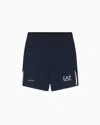 Ea7 Emporio Armani Boys Navy Blue Ventus7 Sports Shorts In Navy Blue