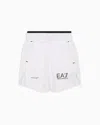 Ea7 Emporio Armani Boys White Ventus7 Sports Shorts In White