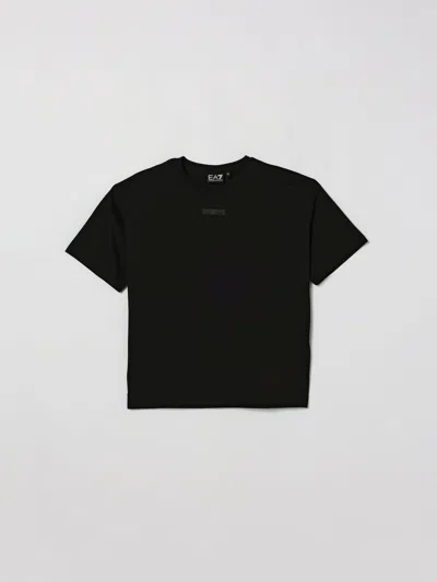 Ea7 T-shirt Kids In Black