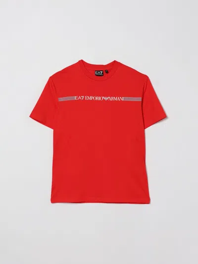 Ea7 T-shirt Kids Color Red